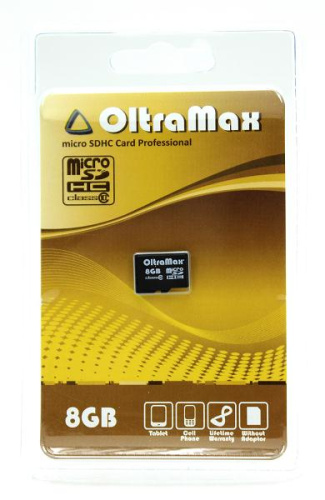Micro sd 8gb oltramax class10 без адаптера