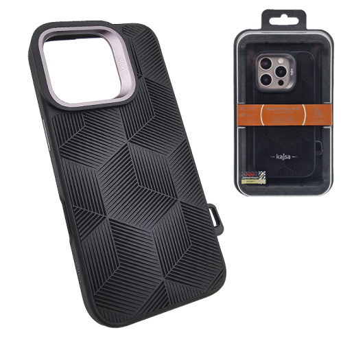 Чехол-крышка kajsa splendid 3d cube pattern для iphone 16 pro черный