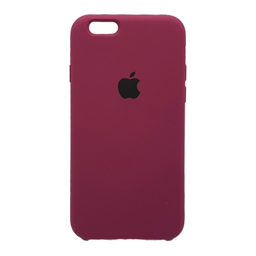 Чехол-силикон silicone case аналог для iphone 6g темно-бордовый