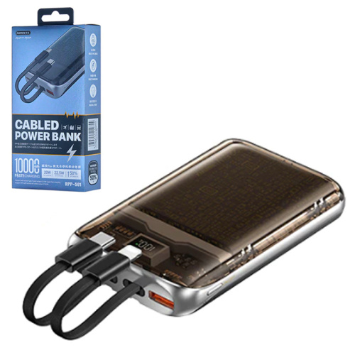 Пзу remax rpp-591 10000mah 20w/22.5w type-c/lighting черный