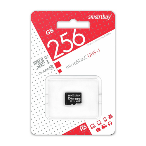 Micro sdxc 256gb smartbuy class 10 uhs-i без адаптера