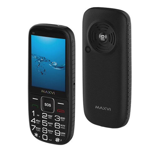 Тел.maxvi b9 black (eac)