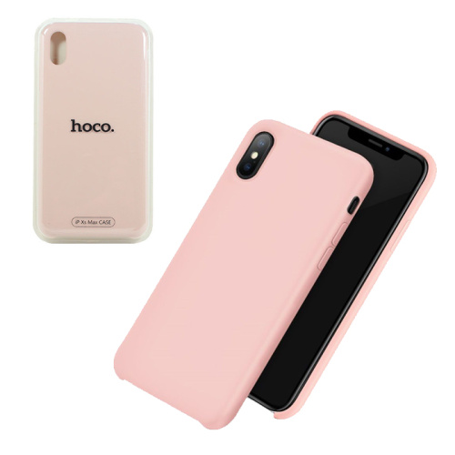 Чехол-силикон hoco pure phone xs max (6.5) светло розовый