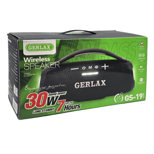 Колонка gerlax gs-19 (30w) черная