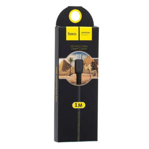 Кабель usb hoco x20 micro 1m черный (***)