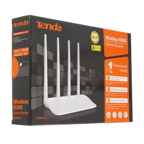 Роутер wi-fi tenda f6 n300