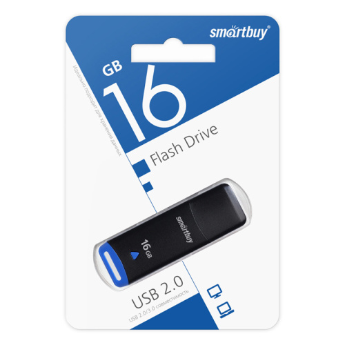 16gb usb smartbuy easy черная