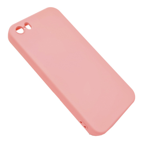 Чехол силикон silicone cover аналог для iphone 5 светло-розовый