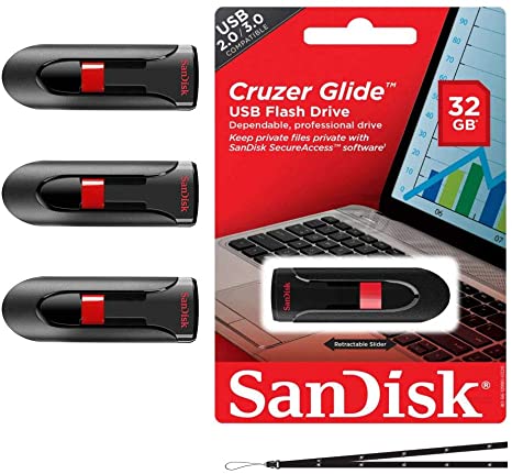 32gb (3.0) usb sandick cruzer glide черный
