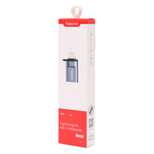 Otg tranyoo t-e16 lightning/usb 3.0 черный
