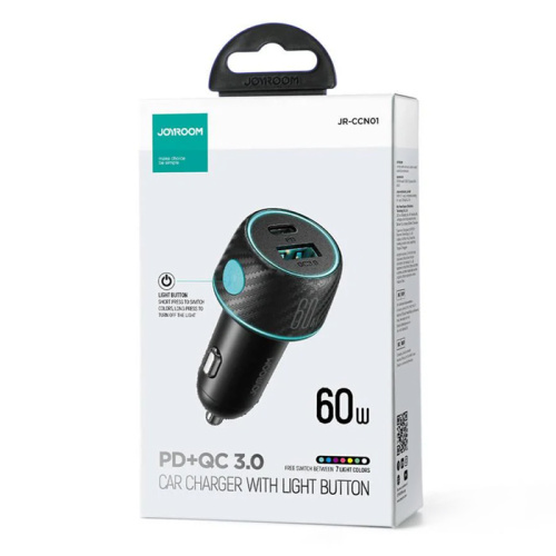 Азу joyroom jr-ccn01 (pd/qc3.0/60w) черное
