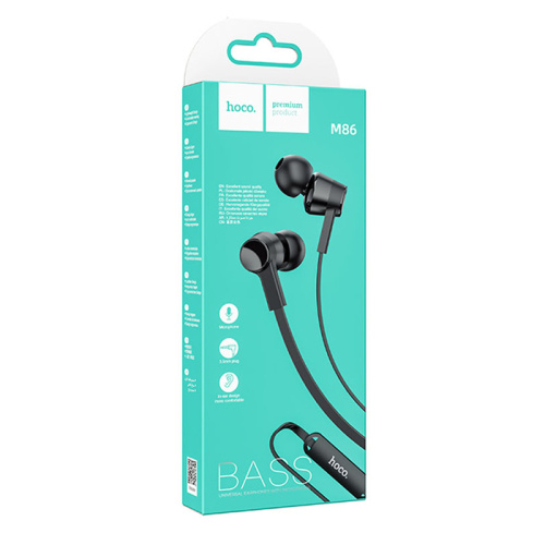 H/f (3.5mm) hoco m86 с микрофоном черный