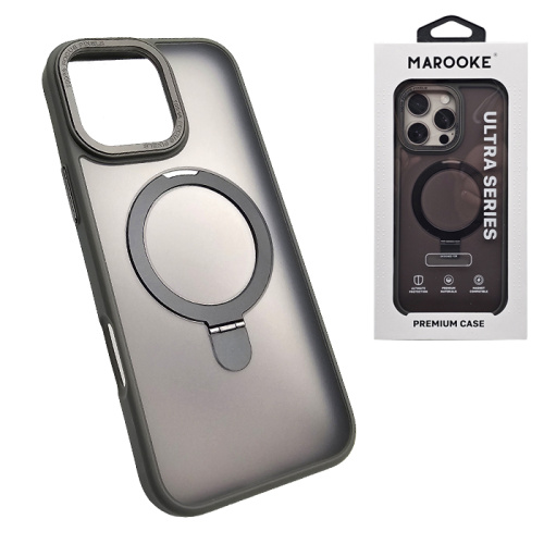 Чехол-крышка marooke m02 с подставкой 360 для iphone 16 pro титан