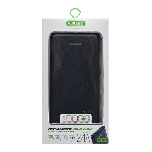 Пзу gerlax p102 10000mah (2.4a) черное