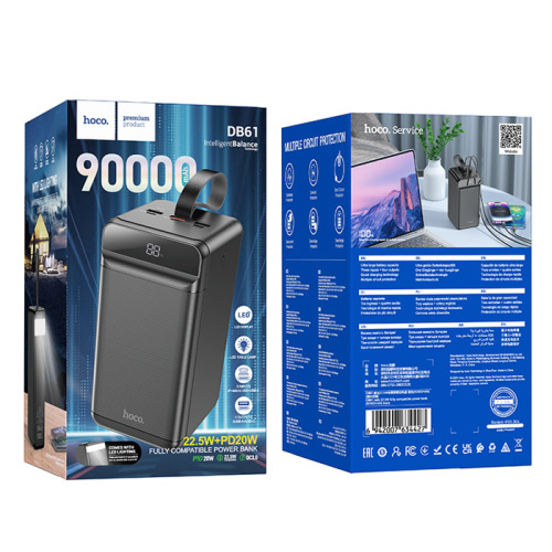 Пзу hoco db61 90000mah (22.5w/pd20w) черный