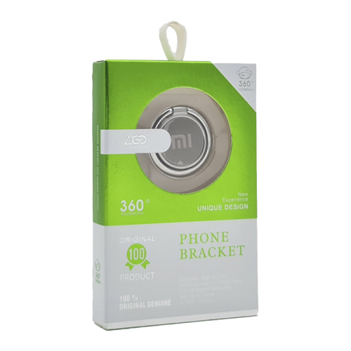 Держатель телефона кольцо с лого xiaomi LGd ring bracket в коробочке серебристый 