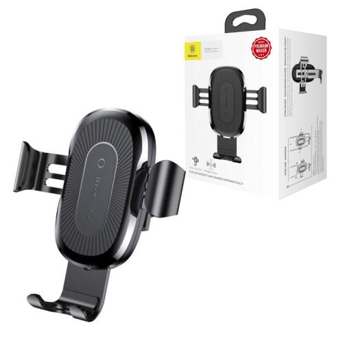Автодержатель бзу baseus 10w черный (wxyl-01)