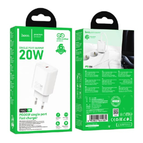 Сзу hoco n60 (pd20w) белое