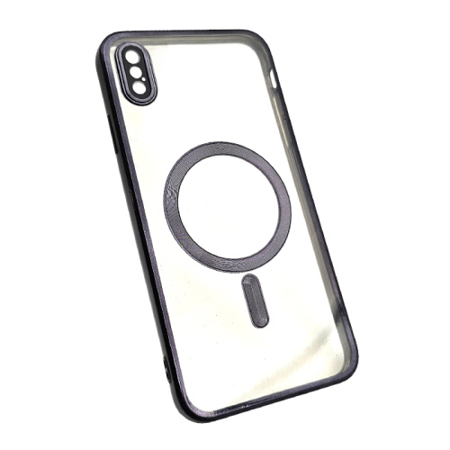 Чехол силикон magnetic iphone xs max черный