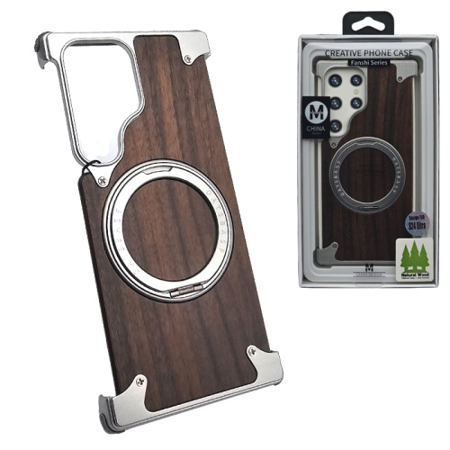 Чехол-крышка fanshi series oatsfbasf для Samsung s24 ultra под дерево серый