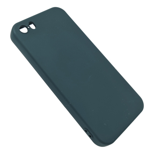 Чехол силикон silicone cover аналог для iphone 5 темно-зеленый