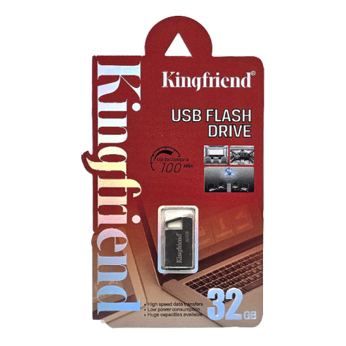 32gb usb kingfriend small cеребристая