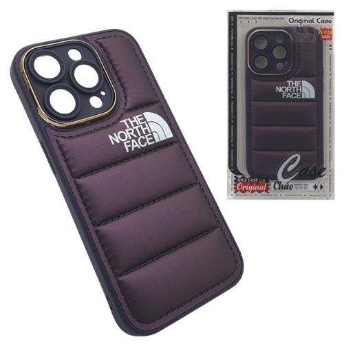 Чехол-силикон the north face chao для iphone 14 pro фиолетовый