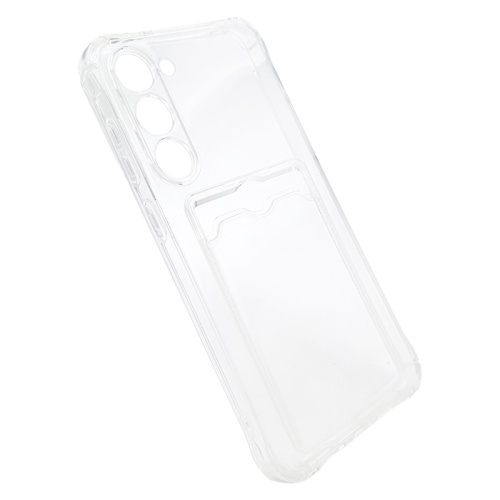 Чехол-силикон card holder Samsung s23 plus прозрачный