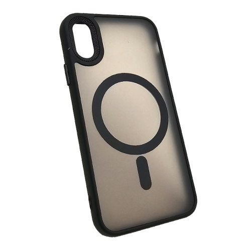 Чехол крышка magnetic collection mil-std для iphone x/xs черный