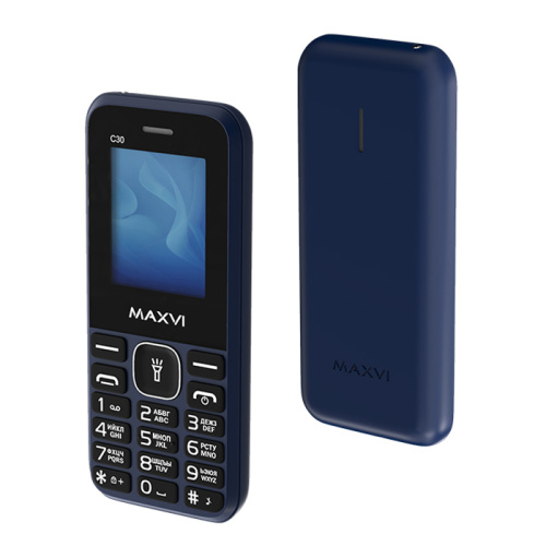Тел.maxvi c30 blue (eac)