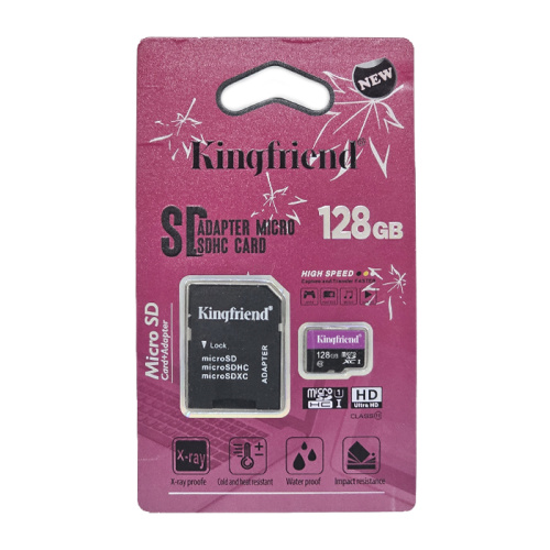 Micro sd 128gb kingfriend class10 с адаптером