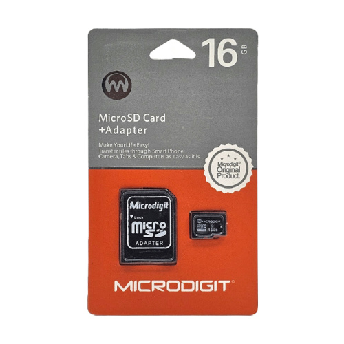Micro sd 16gb microdigit m202b class10 с адаптером