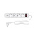 Сетевой фильтр maxvi sp-230a 2300вт (4 розеток/2usb) 3м белый