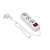 Сетевой удлинитель maxvi ps-430 2300вт (3 розеток) 3m белый