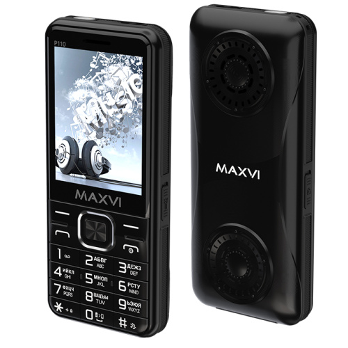 Тел.maxvi p110 черный (eac)
